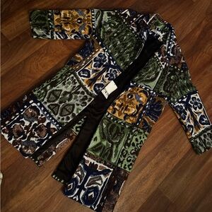 Zara Multicolor Patchwork Women's Coat